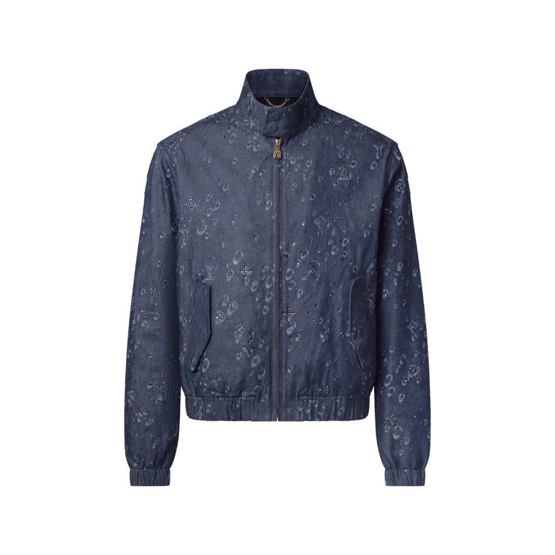 エンベリッシュド デニム ハリントン ジャケット ｜ルイ・ヴィトン